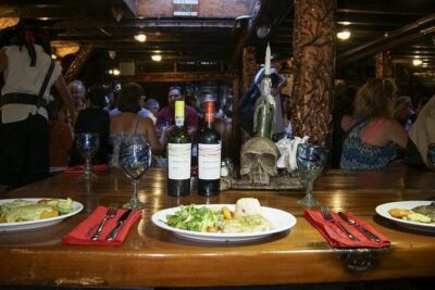 Dinner Under the Sea + Pirate Show in Puerto Vallarta Bay - Getting to Pirates of the Bay Boutiques MARINAH and lining up at 4:30 pm