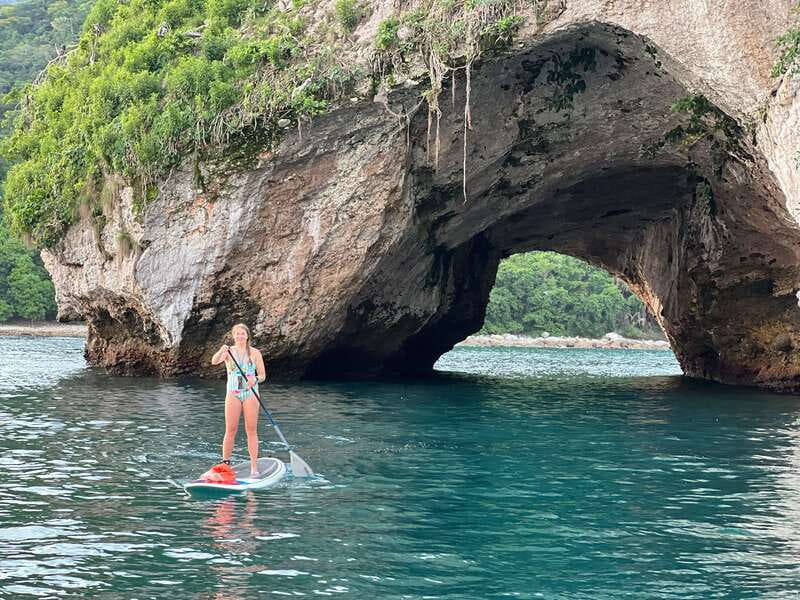 Eco-Snorkel Adventure to Los Arcos Marine Park of Mismaloya - Photos, tropical fruit, and your beach-club finish