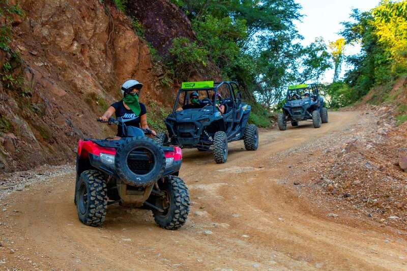 From Puerto & Nuevo Vallarta: ATV Tour with Tequila Tasting - El Salto waterfall swim: the part that makes the mess worth it