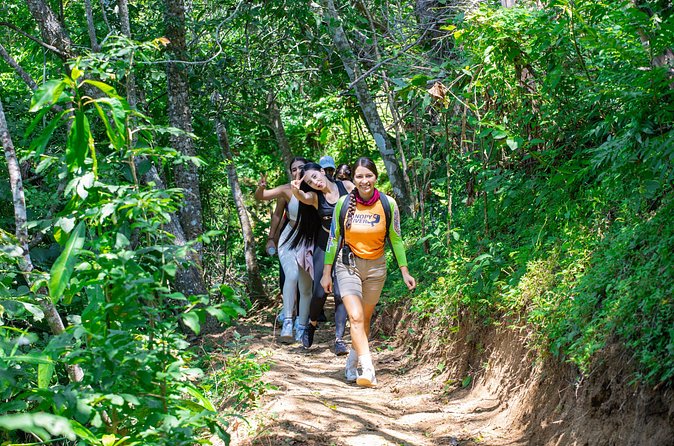 Hiking through the mountains of Puerto Vallarta and glass viewpoint - Suspension Bridge Crossing: The Main Photo Moment