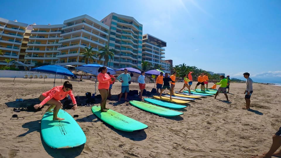 Puerto vallarta and Nayarit: surf lessons - What’s Included for $112: Gear, Snacks, Umbrella, and GoPro10 Photos