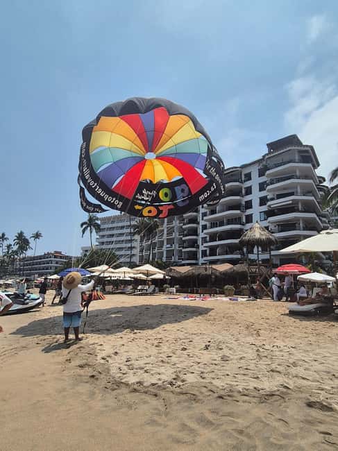 Puerto Vallarta: Private Parasailing Experience - The views: bay flying and the Romantic Zone angle