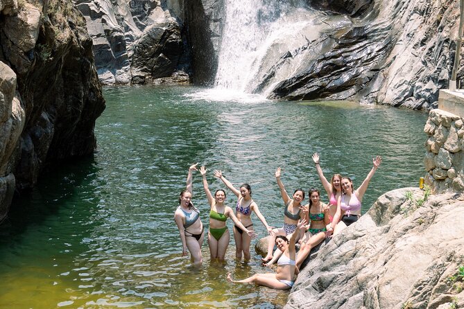 Waterfall in the jungle of Puerto Vallarta - The bus to Boca and the switch to water taxi
