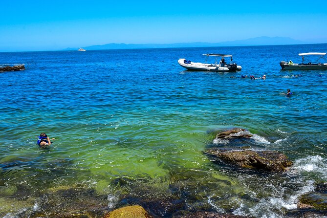 Yelapa Escape & Snorkeling in Puerto Vallarta by Speedboat - Kayaks, floating mats, and beach downtime at Madagascar Beach
